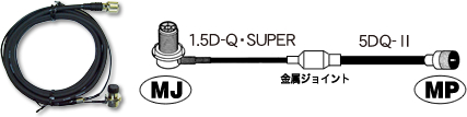 【期間限定】第一電波工業 ダイヤモンド 車載用同軸ケーブルセット 7m 5D7M