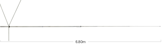 Antenne mobile Diamond AZ506 & AZ506FX sans radians